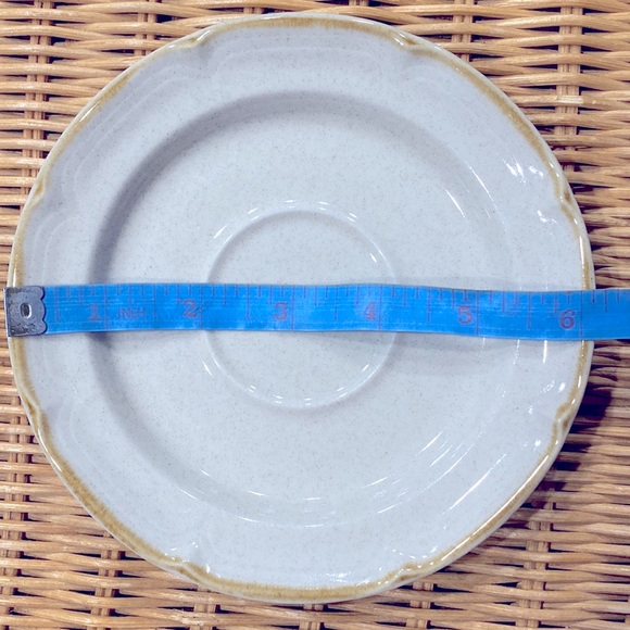 Vintage Set of 7 “The Classics” Stoneware Saucers by Hearthside Dessert Plate 6" - Picture 9 of 10